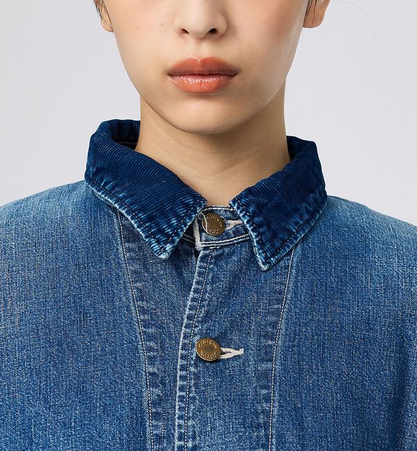 Rouge vif「【REMI RELIEF/レミレリーフ】9.5ozネップDENIMカバーオール（」|ブルゾン・スタジャン|
