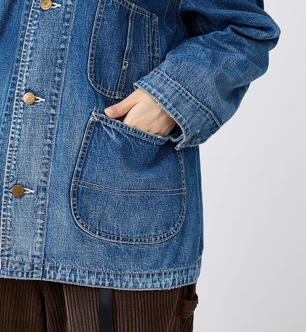 Rouge vif「【REMI RELIEF/レミレリーフ】9.5ozネップDENIMカバーオール（」|ブルゾン・スタジャン|