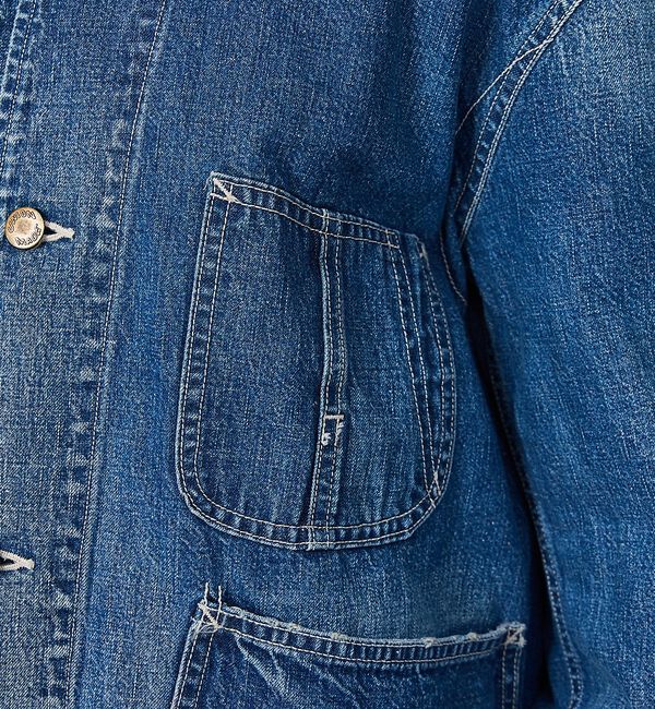 Rouge vif「【REMI RELIEF/レミレリーフ】9.5ozネップDENIMカバーオール（」|ブルゾン・スタジャン|