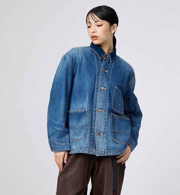 Rouge vif「【REMI RELIEF/レミレリーフ】9.5ozネップDENIMカバーオール（」|ブルゾン・スタジャン|