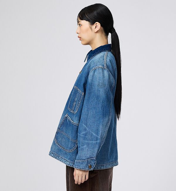 Rouge vif「【REMI RELIEF/レミレリーフ】9.5ozネップDENIMカバーオール（」|ブルゾン・スタジャン|