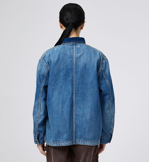 Rouge vif「【REMI RELIEF/レミレリーフ】9.5ozネップDENIMカバーオール（」|ブルゾン・スタジャン|