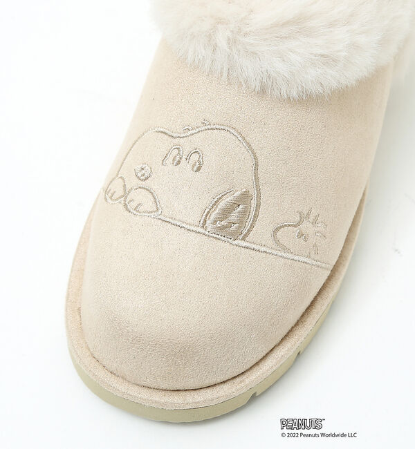AU BANNISTER「【PEANUTS&times;Au BANNISTER】スヌーピーコラボ エコムートンブーツ」|ショートブーツ|