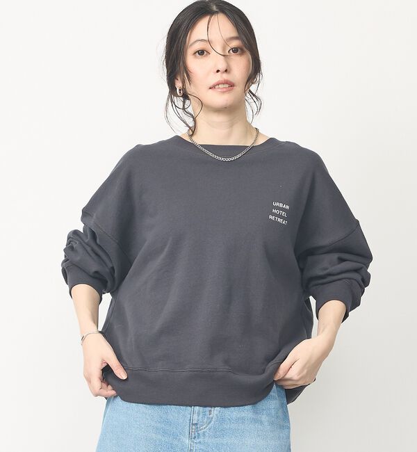 abahouse mavie「【軽やか素材】ロゴスウェット」|スウェット・ジャージ|