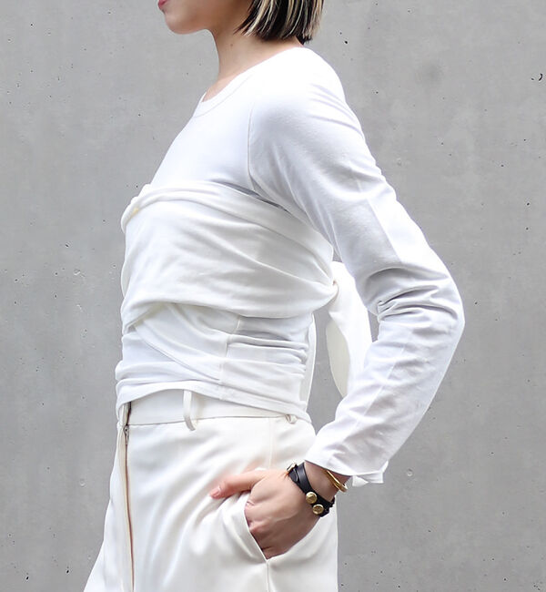 The Store by C' 「【the line byK】WAYNE WRAP TEE / レイヤードデザイン」|Tシャツ・カットソー|