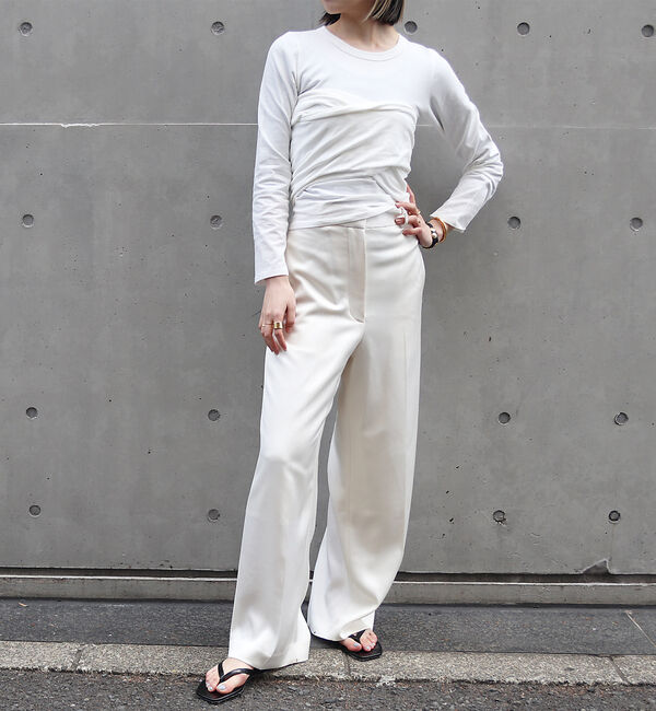 The Store by C' 「【the line byK】WAYNE WRAP TEE / レイヤードデザイン」|Tシャツ・カットソー|