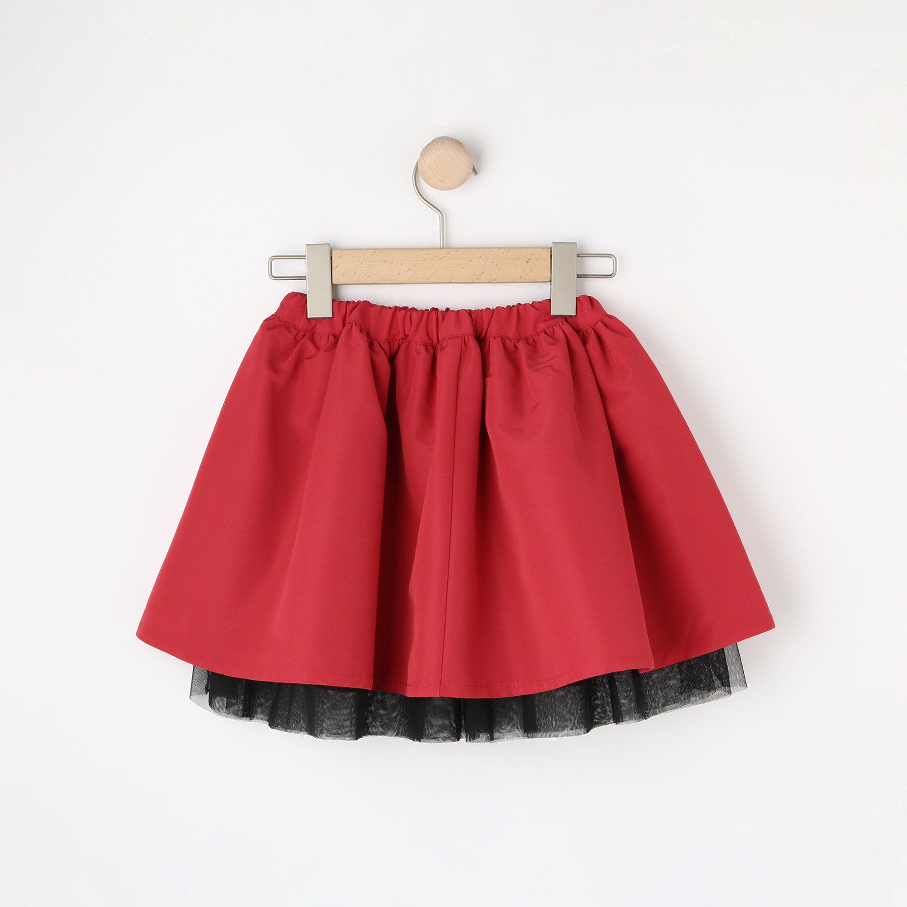 SHOO･LA･RUE「【100-150cm】リバーシブルチュールスカート」|スカート|