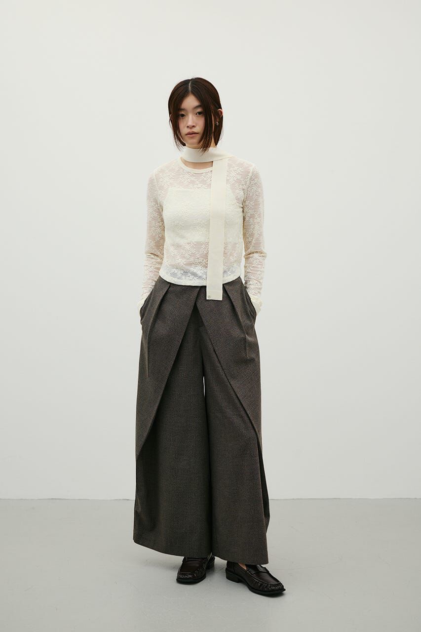 STYLEMIXER「ジャガードレースカットトップ」|Tシャツ・カットソー|
