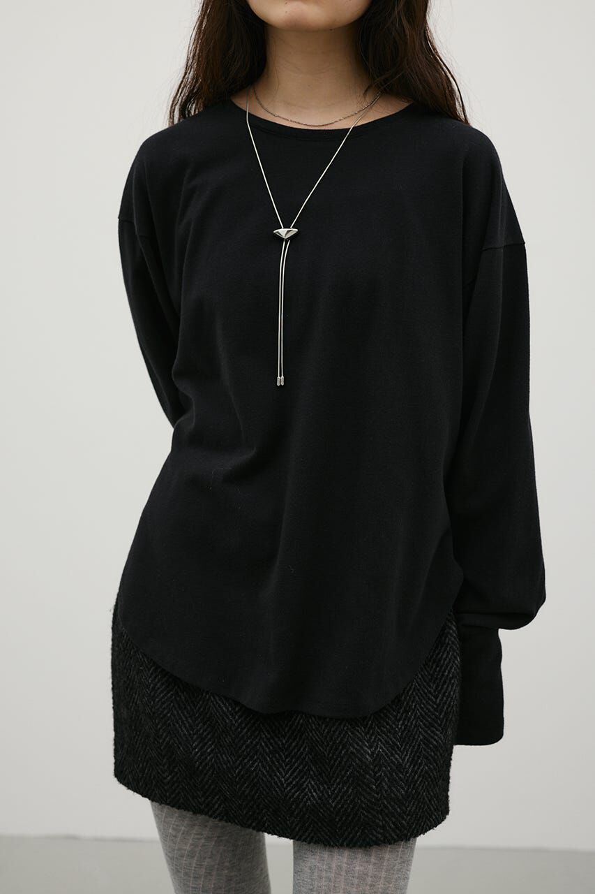 STYLEMIXER「ルーズカットトップ」|Tシャツ・カットソー|BLK