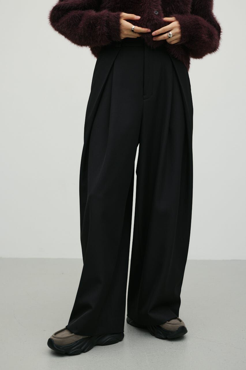 STYLEMIXER「タックワイドパンツ」|その他|BLK