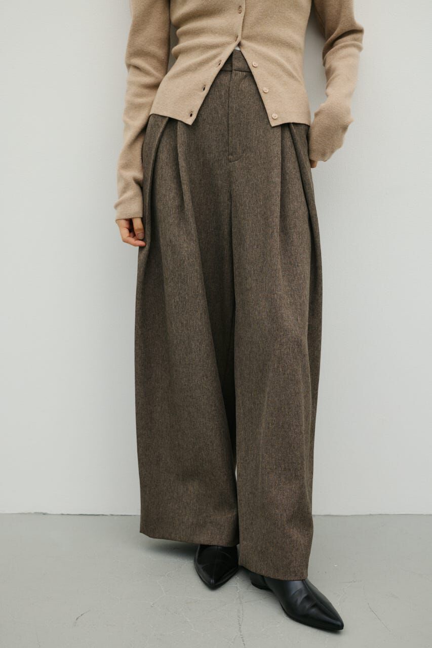 STYLEMIXER「タックワイドパンツ」|その他|BRN