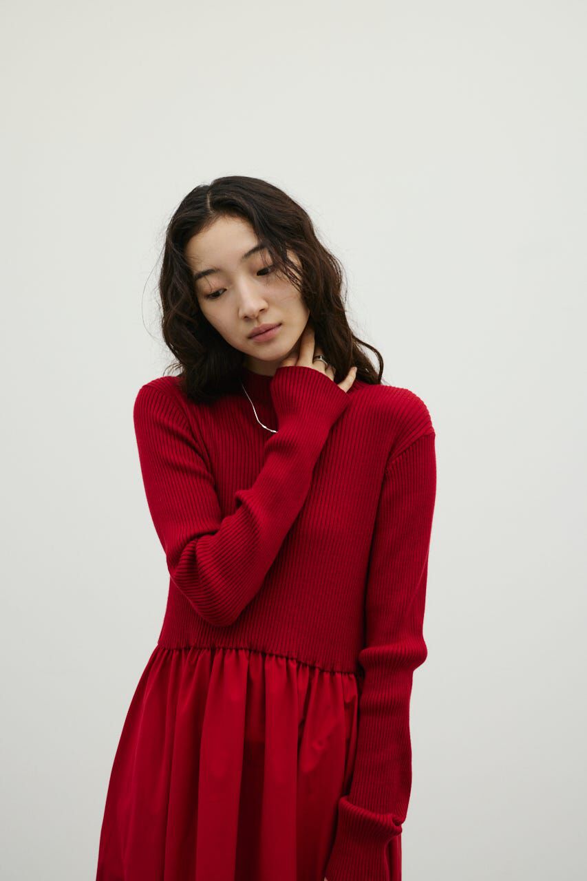 STYLEMIXER「ハイネックコンビネーションワンピース」|ワンピース|
