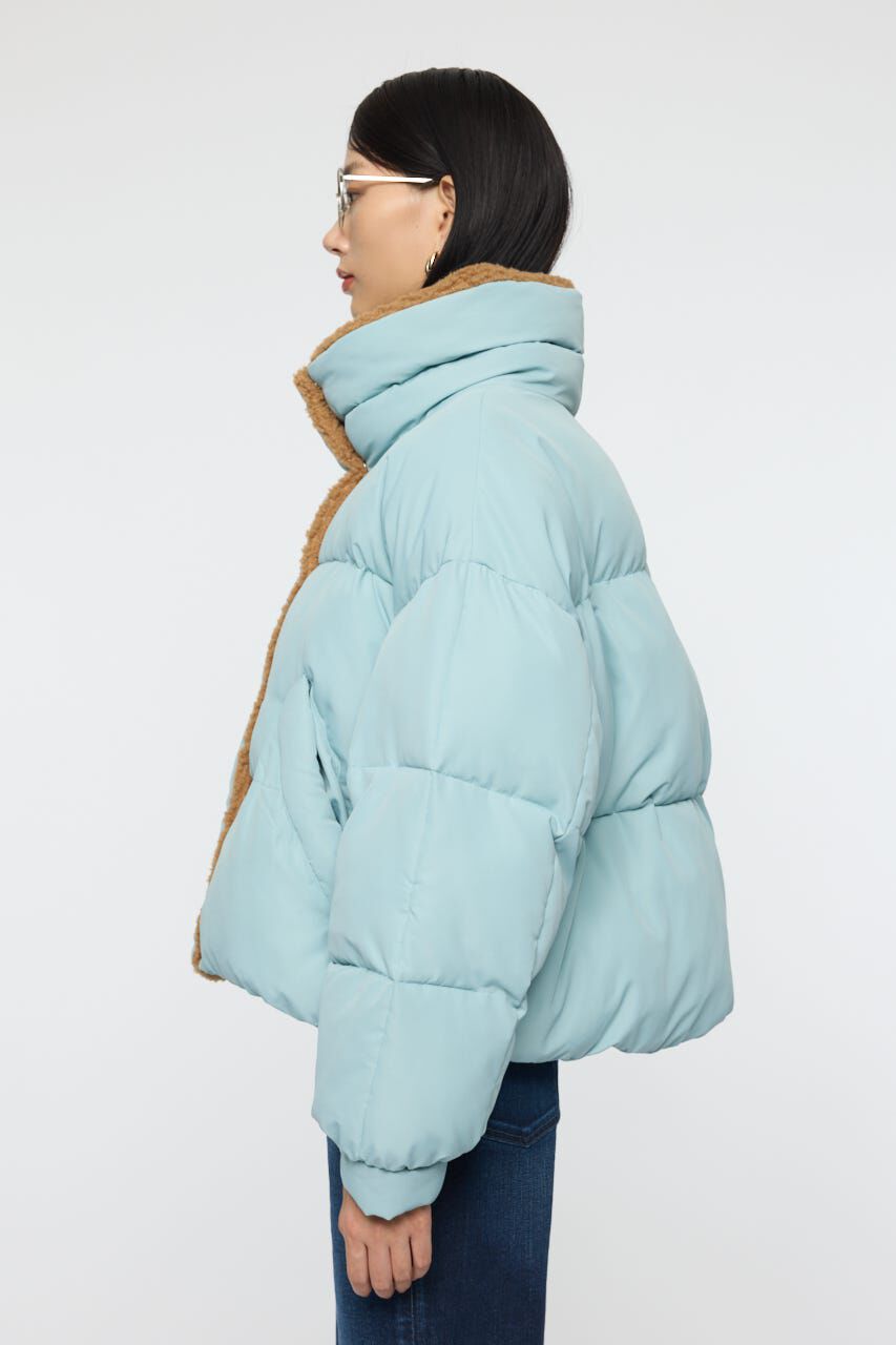 MOUSSY「STAND COLLAR PUFFER ジャケット」|ブルゾン・スタジャン|