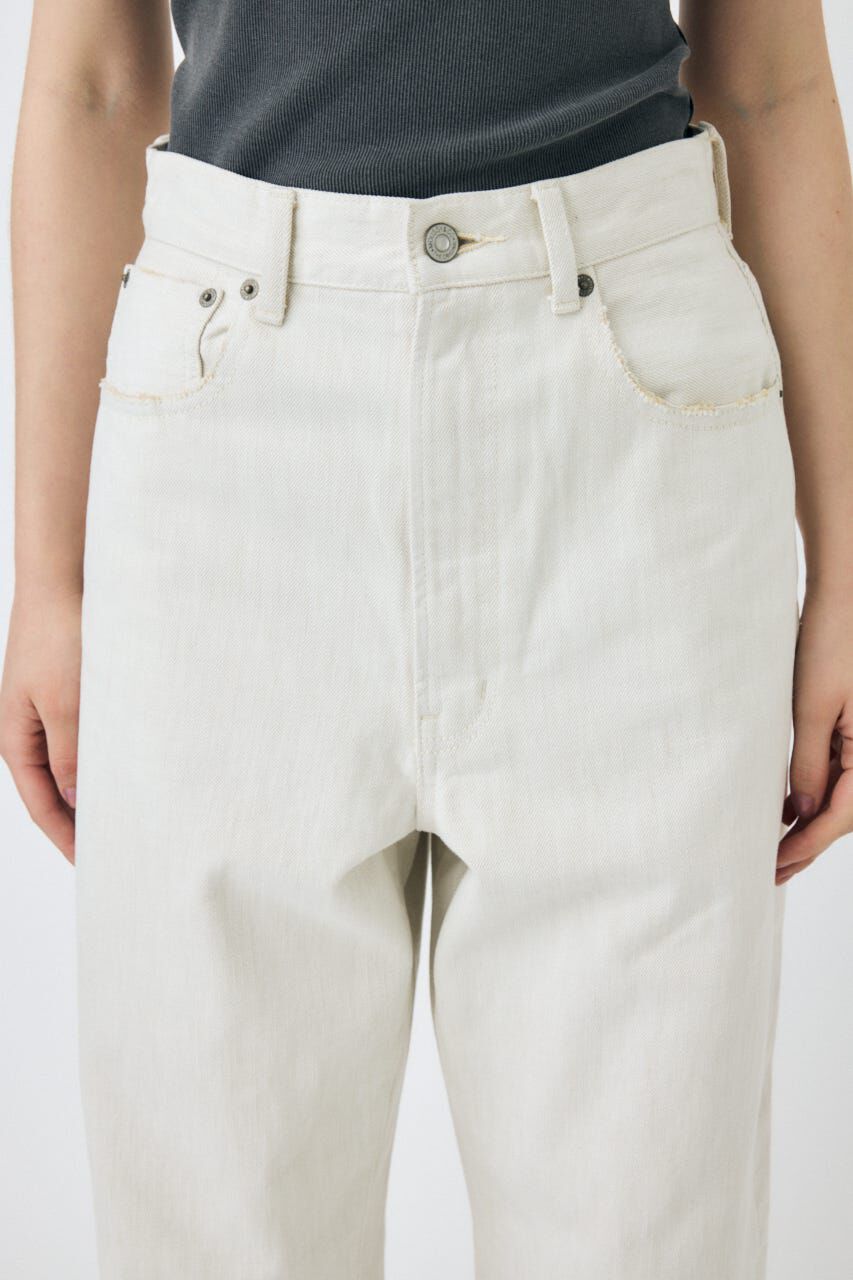 MOUSSY「HW WHT LOOSE STRAIGHT」|デニム|