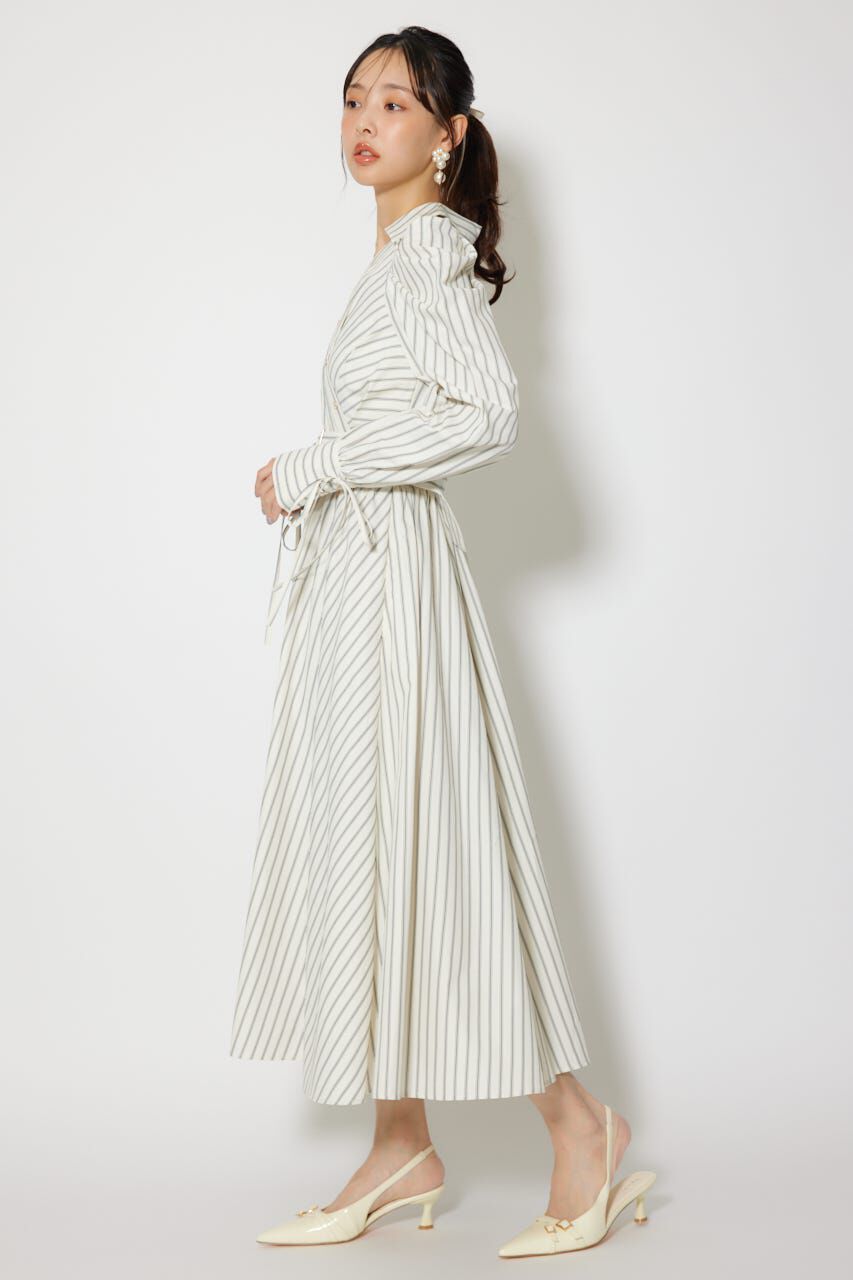 rienda「カシュクールフレアシャツワンピース」|ワンピース|