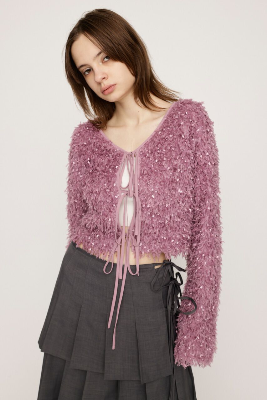 SLY「2WAY SHAGGY YARN トップス」|Tシャツ・カットソー|D/PNK3