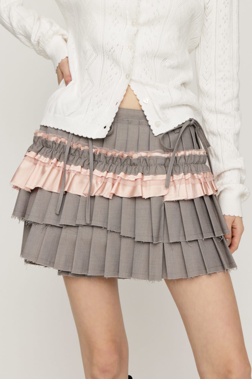 SLY「WRAP PLEATED スカート」|スカート|M/GRY7