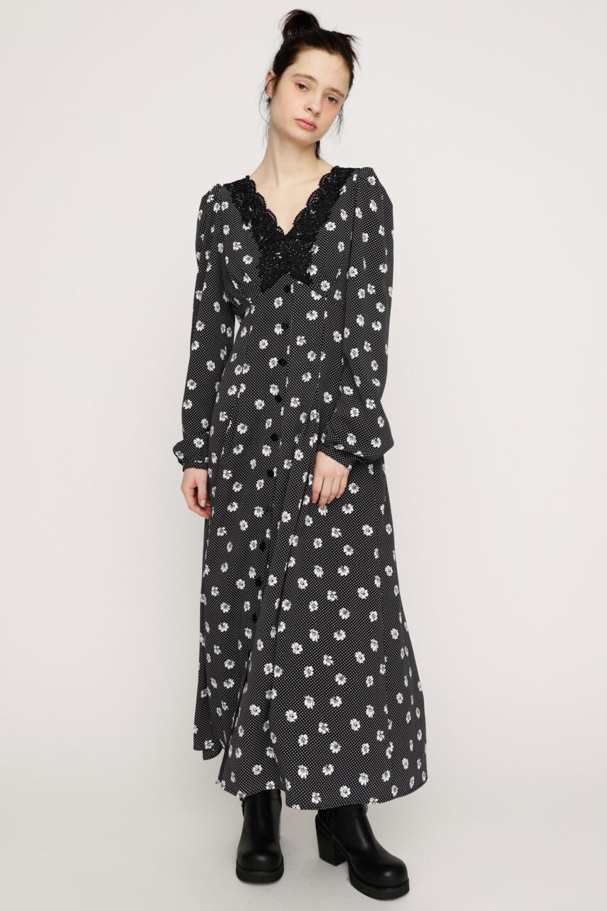 SLY「DOT GARDEN RETRO ドレス」|ワンピース|