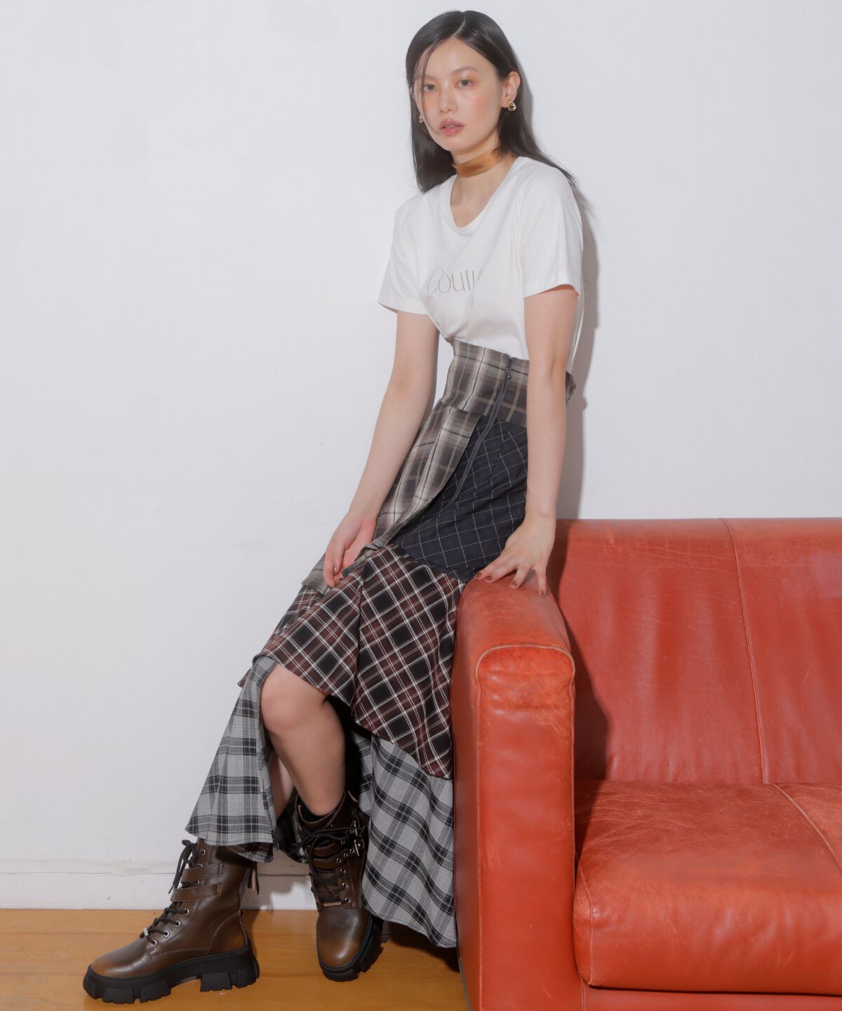 アンドクチュール「COUTURE 刺繍Tシャツ」|Tシャツ・カットソー|