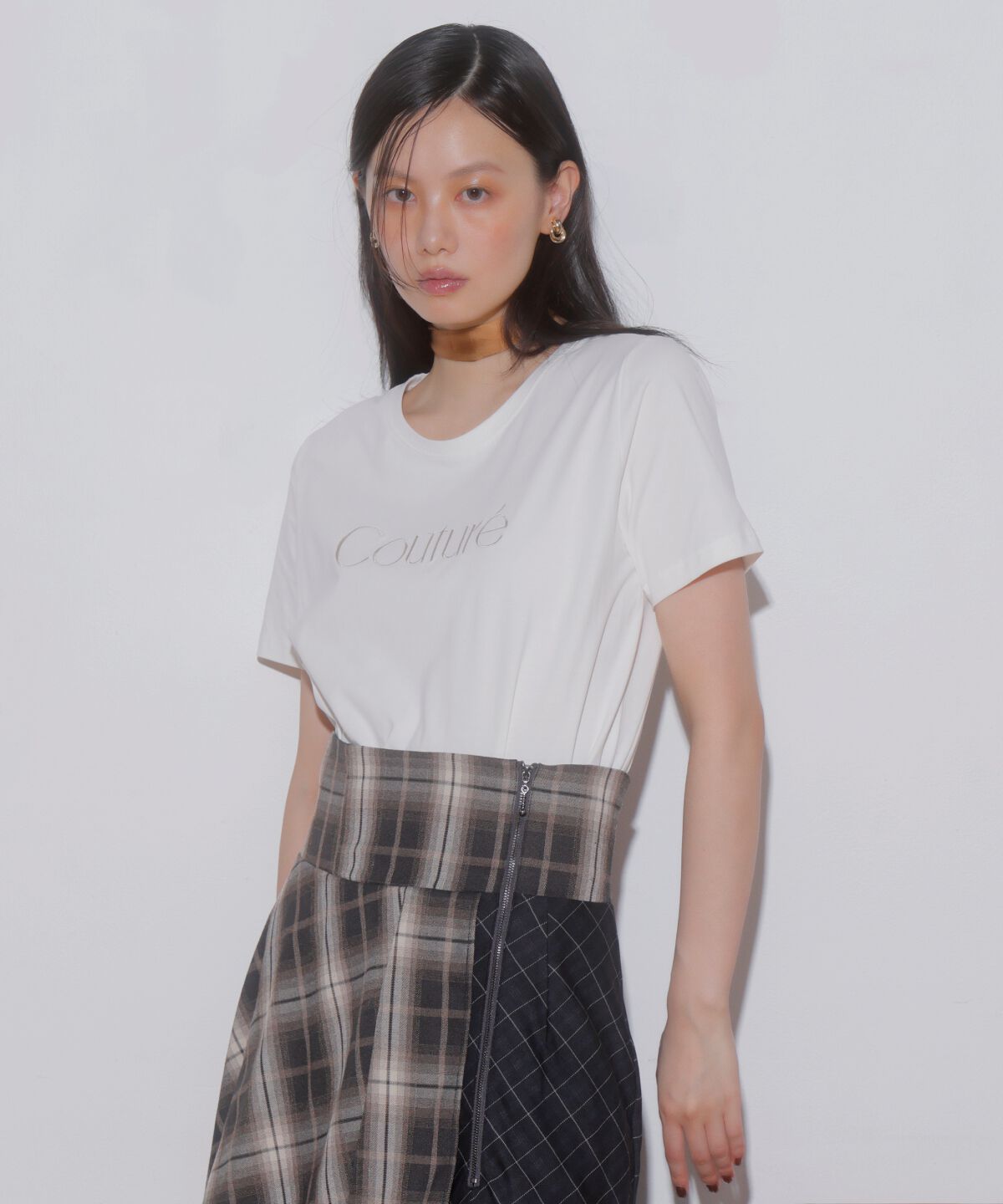 アンドクチュール「COUTURE 刺繍Tシャツ」|Tシャツ・カットソー|