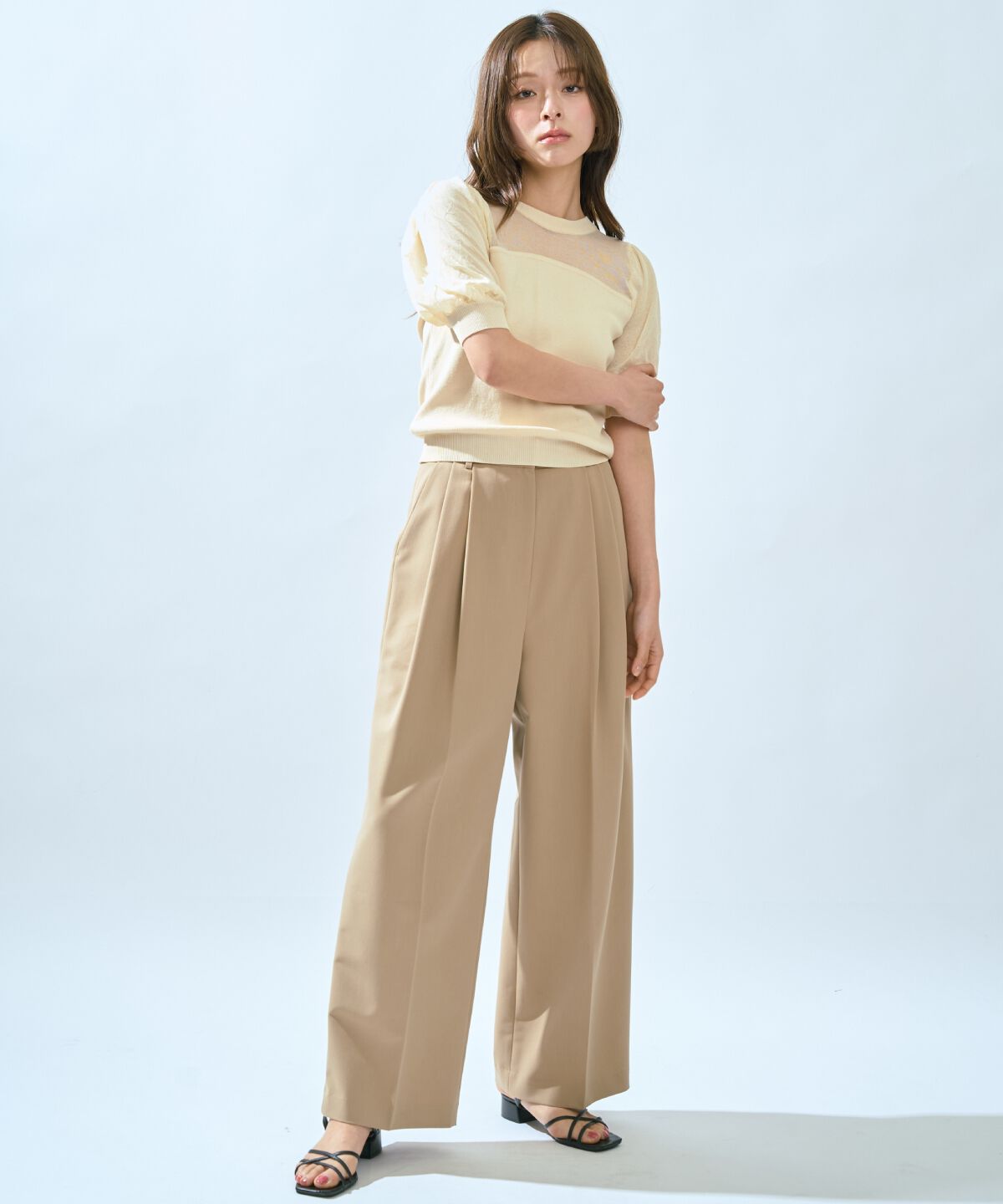 アンドクチュール「2タックワイドパンツ」|その他|