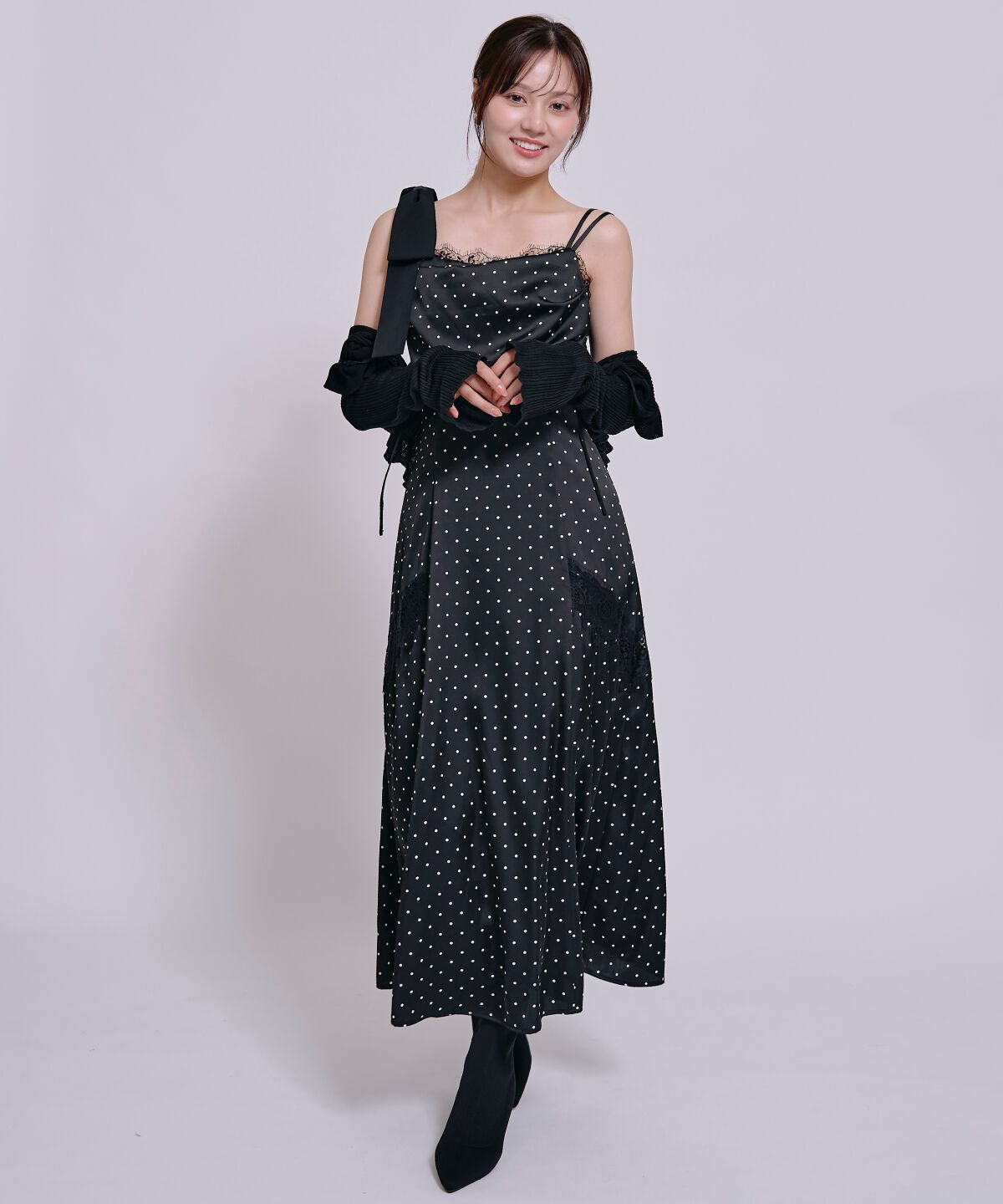 WILLSELECTION「アシメリボンフレアキャミワンピース」|ワンピース|