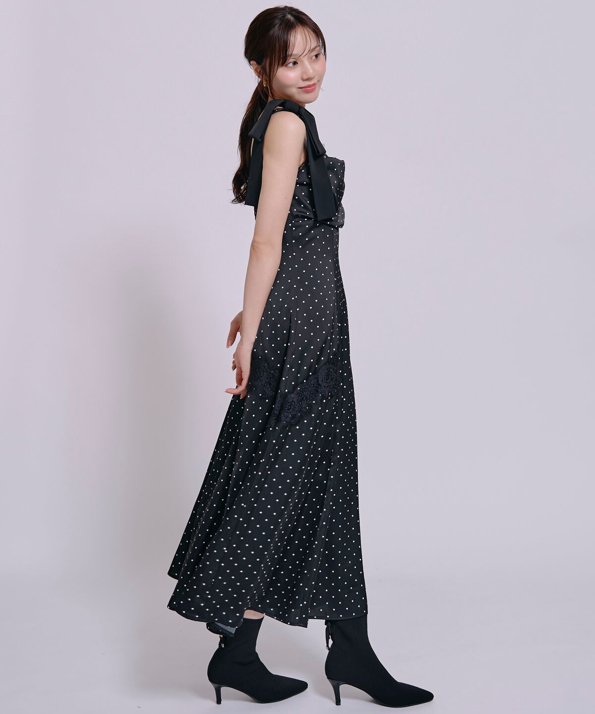 WILLSELECTION「アシメリボンフレアキャミワンピース」|ワンピース|
