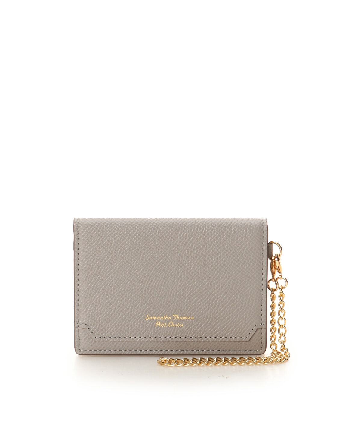 Samantha Thavasa Petit Choice「インサイドバイカラー パスケース」|定期入れ|グレージュ