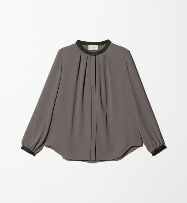 UNITED ARROWS「バイカラー パイピング ブラウス ‐ウォッシャブル‐」|シャツ・ブラウス|
