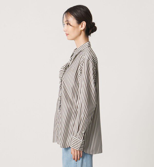 UNITED ARROWS「アシンメトリー フリル レギュラーシャツ」|シャツ・ブラウス|