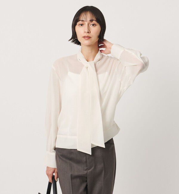 UNITED ARROWS「マナード ボウタイ ブラウス」|シャツ・ブラウス|