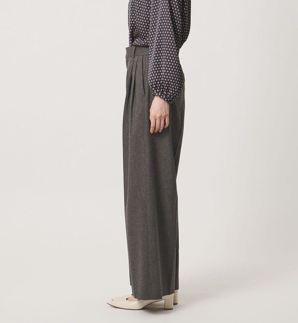 UNITED ARROWS「MANTECO 2タック ワイドパンツ」|スラックス|