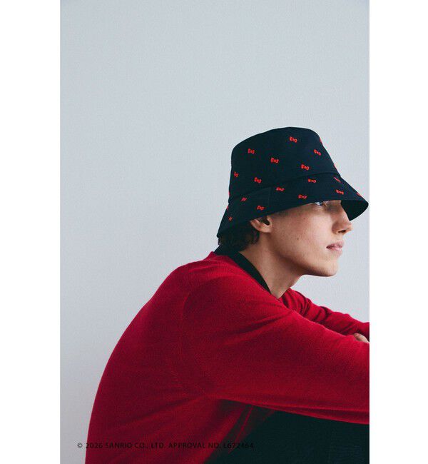 UNITED ARROWS「＜HELLO KITTY &times; UNITED ARROWS＞リボン/エンブロイダリー ハット UV」|ハット|