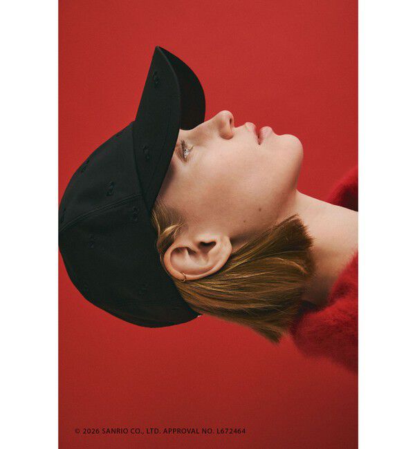 UNITED ARROWS「＜HELLO KITTY &times; UNITED ARROWS＞リボン/エンブロイダリー キャップ UV」|キャップ・キャスケット|