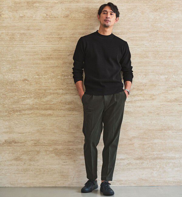 UNITED ARROWS green label relaxing「【WEB限定】JUST fit デイリー アゼ モックネック ニット」|ニット・セーター|