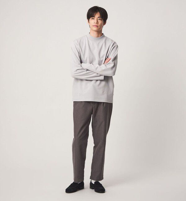 UNITED ARROWS green label relaxing「【WEB限定】JUST fit ウォームブレンド モックネック 長袖 カットソー -吸湿発熱-」|Tシャツ・カットソー|