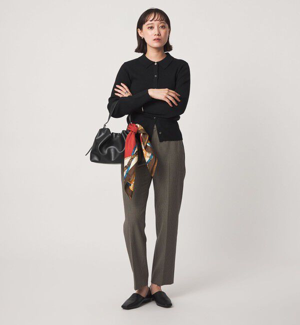 UNITED ARROWS green label relaxing「ウール リブ 襟付き ニット カーディガン ウォッシャブル」|カーディガン|