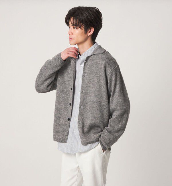 UNITED ARROWS green label relaxing「【WEB限定】JUST fit NBL ポロエリ カーディガン」|カーディガン|