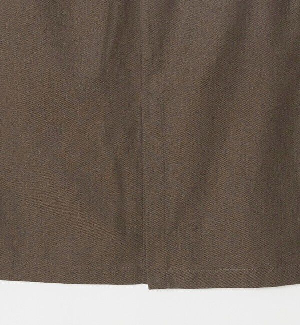 UNITED ARROWS green label relaxing「メランジ カルゼ スカート」|台形|