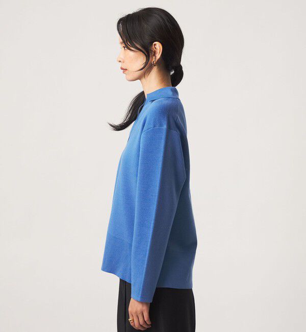 UNITED ARROWS green label relaxing「［size SHORTあり］ウール スムース スキッパー プルオーバー ウォッシャブル」|ニット・セーター|