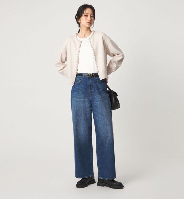UNITED ARROWS green label relaxing「フェイクパール ボタン カーディガン ウォッシャブル」|カーディガン|