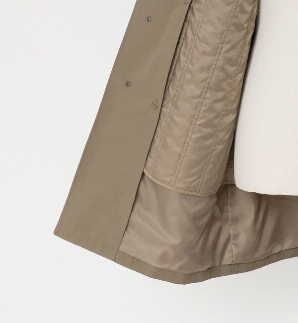 UNITED ARROWS green label relaxing「A+ ポリエステル ミノテック 2WAY バルカラー ステンカラーコート -撥水・防風・保温-」|ステンカラーコート|