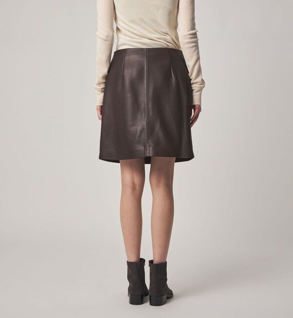 STEVEN ALAN「＜Steven Alan＞レザー ラップ ミニスカート」|スカート|