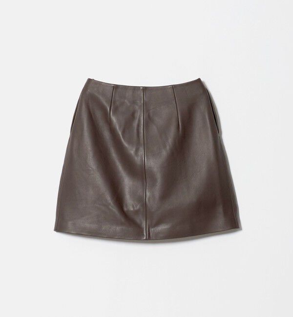 STEVEN ALAN「＜Steven Alan＞レザー ラップ ミニスカート」|スカート|