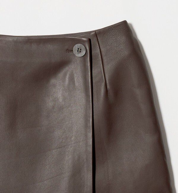 STEVEN ALAN「＜Steven Alan＞レザー ラップ ミニスカート」|スカート|
