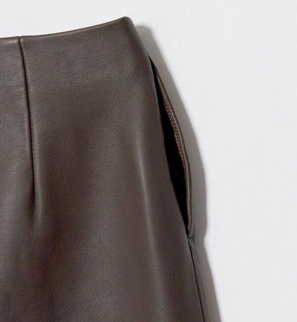 STEVEN ALAN「＜Steven Alan＞レザー ラップ ミニスカート」|スカート|
