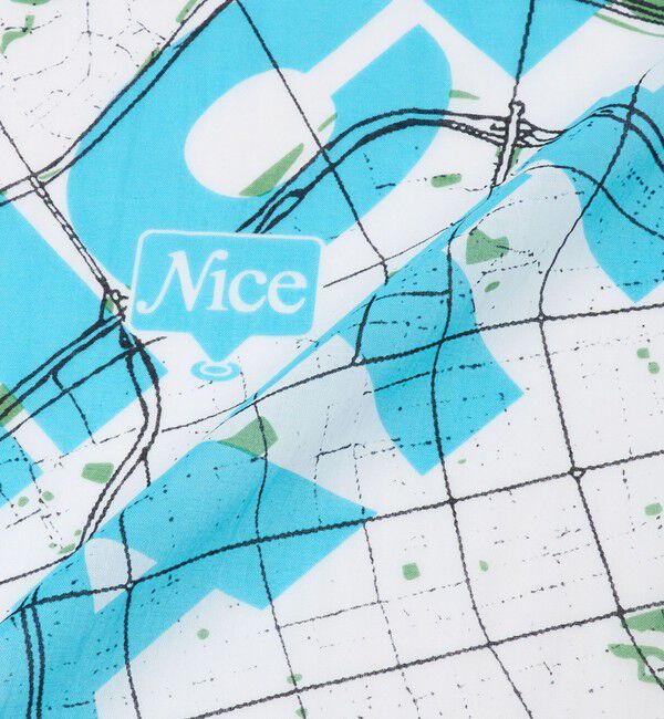 NICE WEATHER「＜NICE WEATHER＞マップ 手ぬぐい」|ハンカチ|