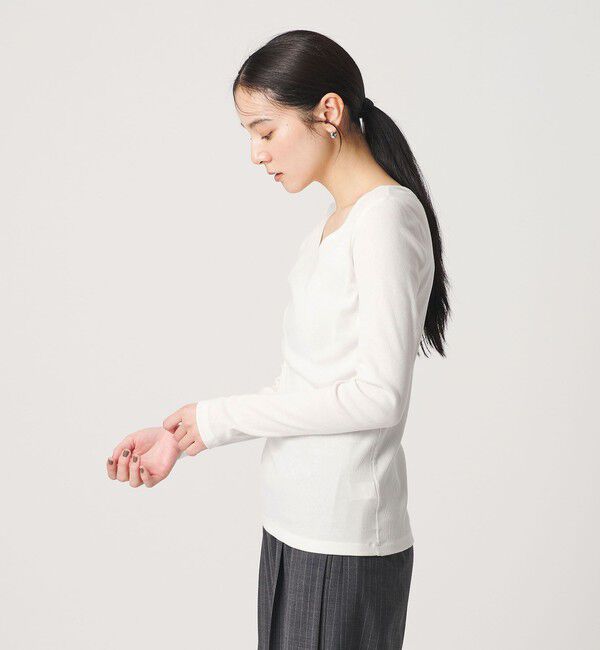 BEAUTY&YOUTH UNITED ARROWS「コットンリブ クルーネック ロングスリーブ」|Tシャツ・カットソー|