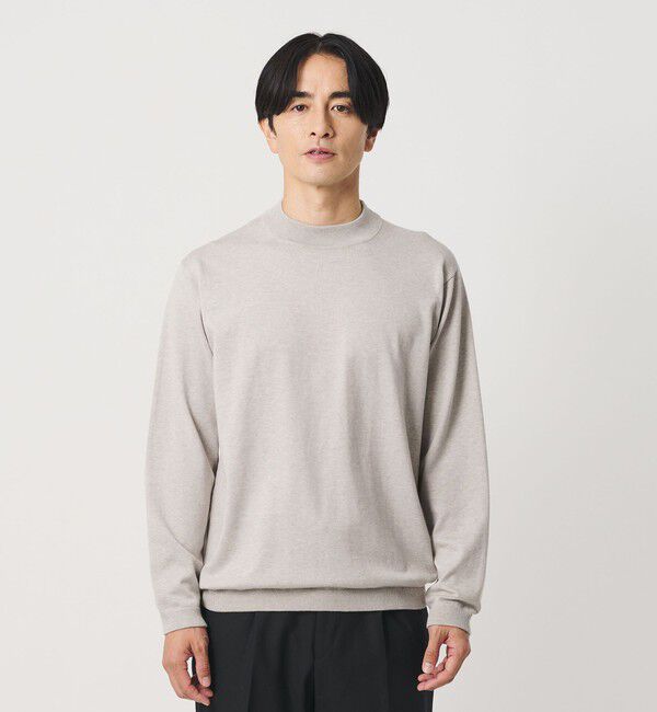 BEAUTY&YOUTH UNITED ARROWS「コットン カシミヤ ジャケットネック ニット ウォッシャブル」|ニット・セーター|