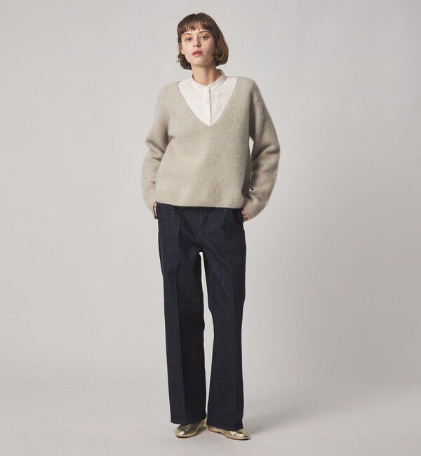 STEVEN ALAN「＜Steven Alan＞オーストラリアン ウール ミックス Vネック ニット」|ニット・セーター|